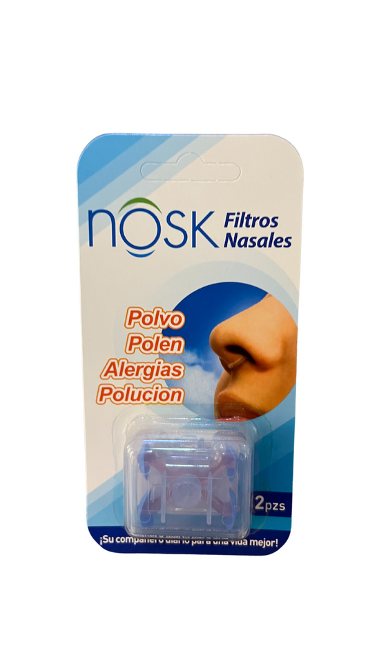 NOSK FILTROS NASALES POLVO POLEN ALERGIAS POLUCION