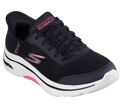 ZAPATILLA WOMAN  SKECHERS GO WALK ARCH FIT 2.0 VALENCIA  BLACK/HOT PINK