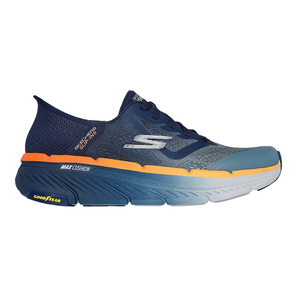 ZAPATILLA SKECHERS MENS RUN MAX CUSHIONING PREMIERE 2.0  NAVY/ORANGE